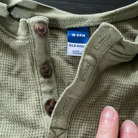 Like New Old Navy Thermal / Waffle Knit One Piece - Picture 2 of 3